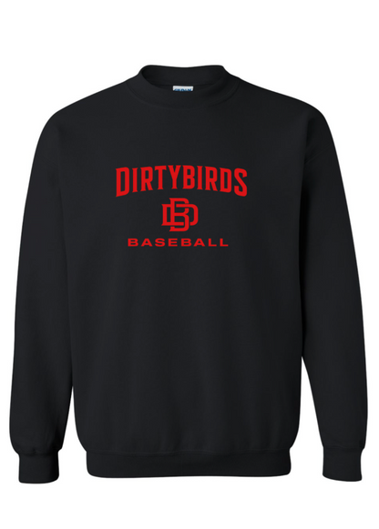 DIRTY BIRD GILDAN CREWNECK- BLACK