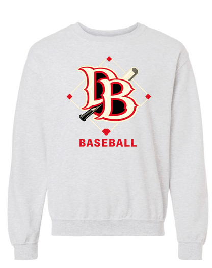 DIRTY BIRD UNISEX GILDAN CREWNECK- ASH GREY