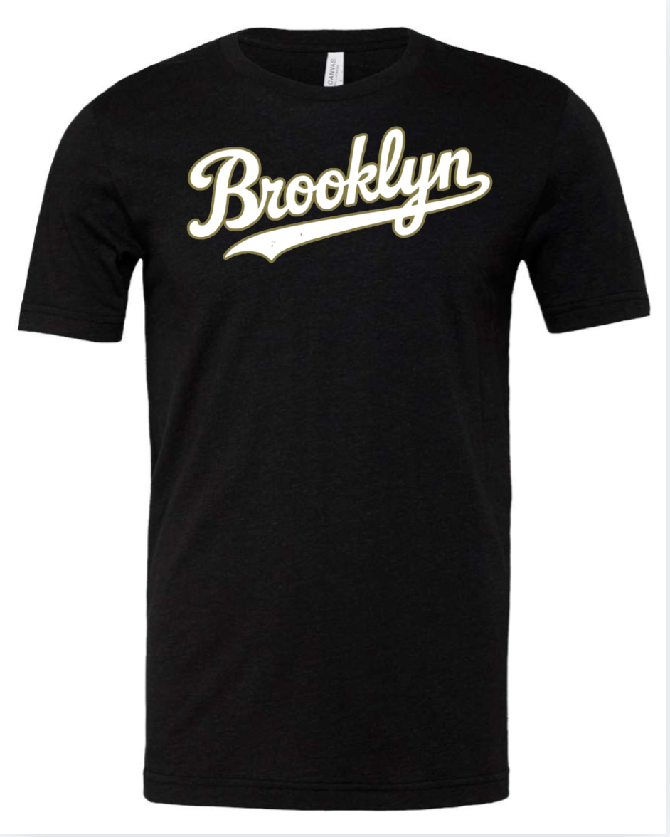 YOUTH/ADULT Unisex Brooklyn Bella CanVa Heather Black Tee (5 Designs)
