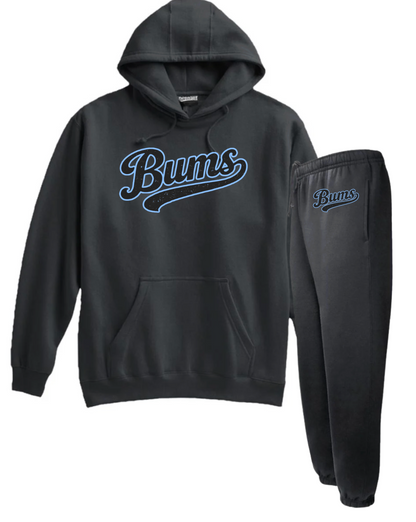Brooklyn Bums  Warm-Up Fleece Package (2 Piece Set) Pennant Super10 BLACK