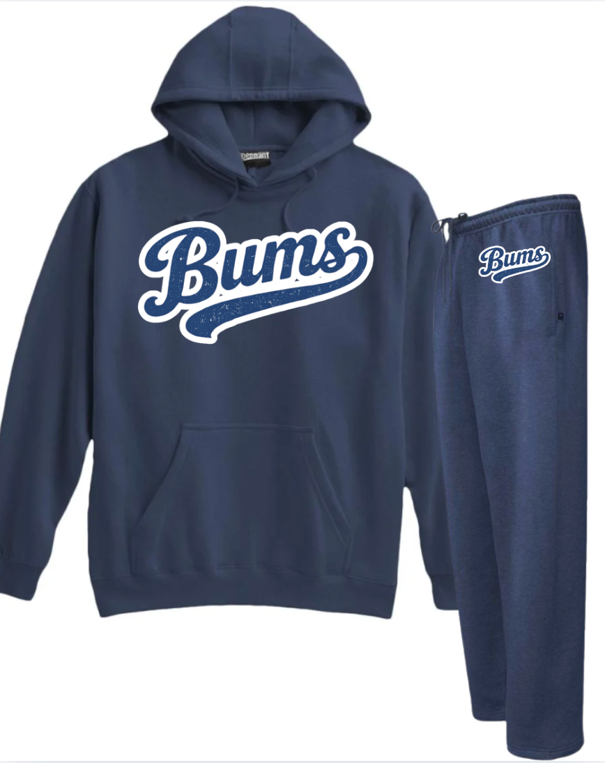 Brooklyn Bums  Warm-Up Fleece Package (2 Piece Set) Pennant 710 NAVY