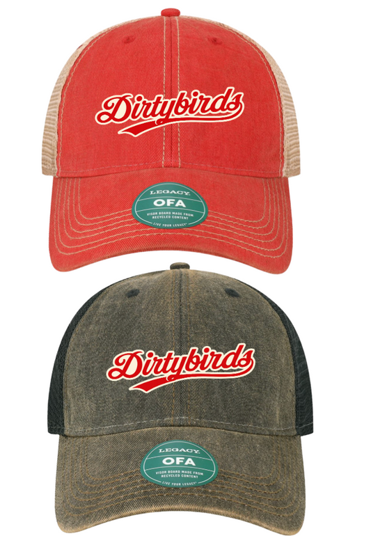 Dirtybird DB Old Favorite Trucker Cap -Dirtybirds Cream/Red