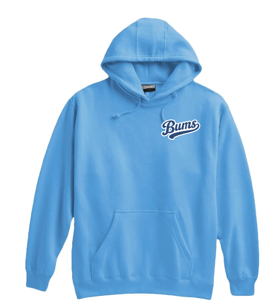Bums Hoodie 701 Super Blue Jay ( 3 DESIGNS)