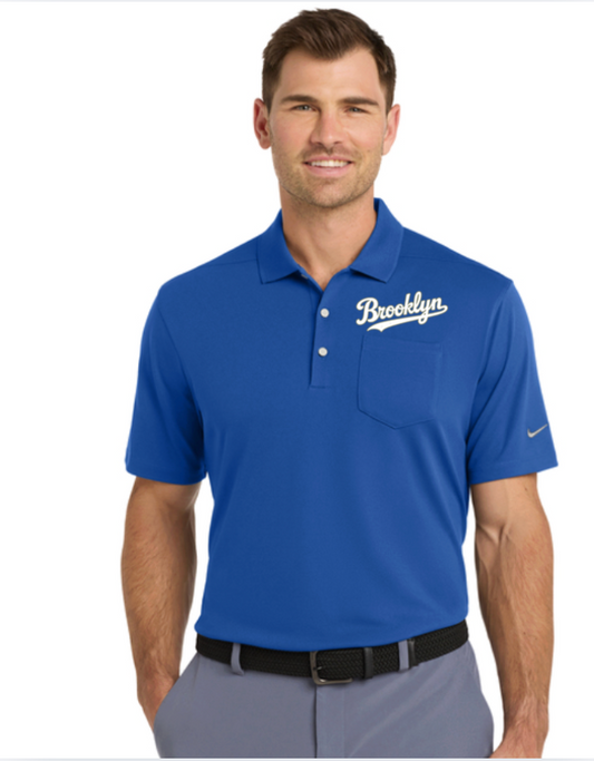 Brooklyn  Nike Dri-FIT Micro Pique 2.0 Pocket Polo  Royal