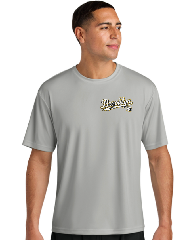 Youth/Adult Brooklyn Unisex A4 Cooling Performance Short Sleeve Tee  LEFT CHEST Grey