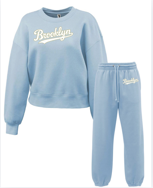 Womens  Fleece 2 Piece Set 5475/5636 Carolina Blue