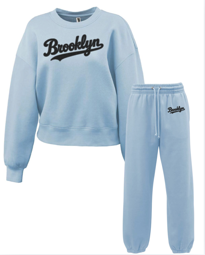Womens  Fleece 2 Piece Set 5475/5636 Carolina Blue