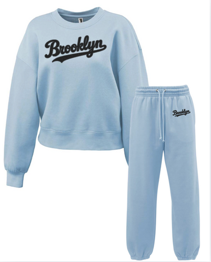 Womens  Fleece 2 Piece Set 5475/5636 Carolina Blue