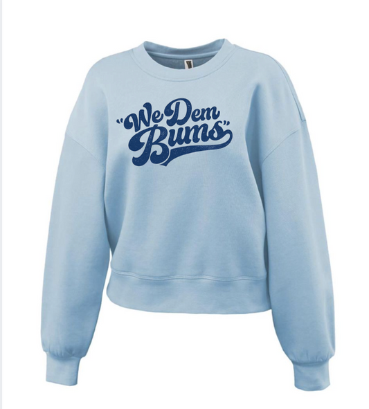 Brooklyn "We Dem Bums" Womens Fleece Crew 5475 Blue