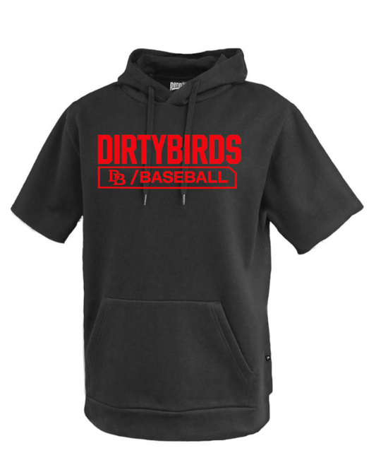 Adult/Youth Dirty Birds Short Sleeve Fleece Hoodie Black