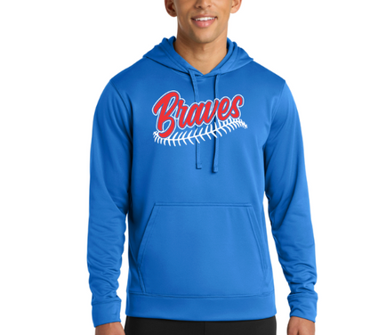 YOUTH/ADULT Braves Baseball  DRI-FIT Performance Fleece Pullover Hooded Sweatshirt PC590H (Copy)