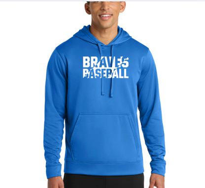 YOUTH/ADULT Braves Baseball  DRI-FIT Performance Fleece Pullover Hooded Sweatshirt PC590H (Copy)