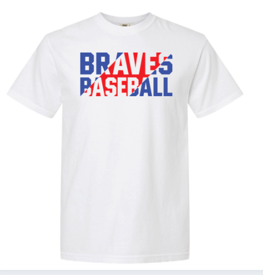 Unisex Braves Baseball Unisex COMFORT COLORS Tee 1717