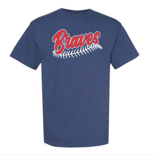 Unisex Braves Baseball Unisex COMFORT COLORS Tee 1717