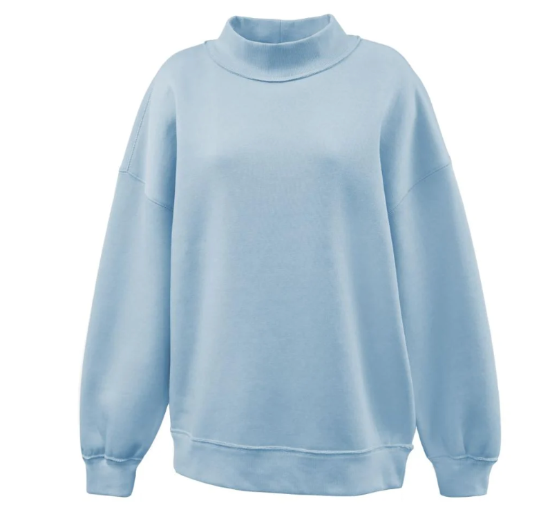The Julia Mock Neck Fleece - MAY 5TH instock