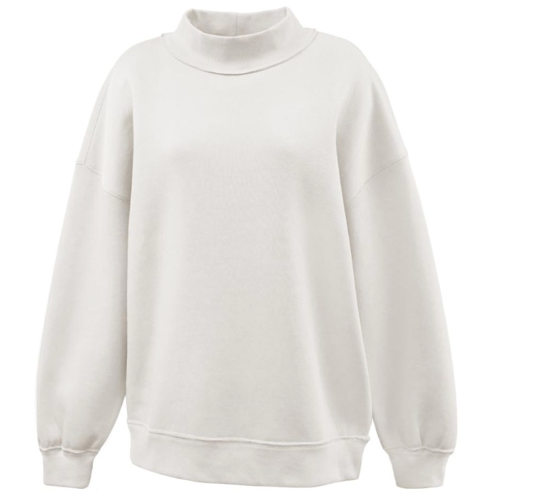 The Julia Mock Neck Fleece - MAY 5TH instock