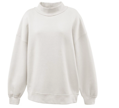 The Julia Mock Neck Fleece - MAY 5TH instock