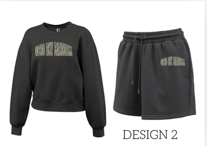 SET: Good Boy - 2 Piece Set  BLACK Crewneck + Shorts