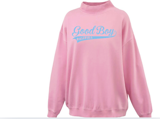 Good Boy Mockneck Saltwash Mockneck PINK  7190 OG