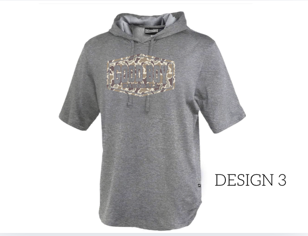 Short Sleeve Warm Up Hoodie Performance- Grey 183