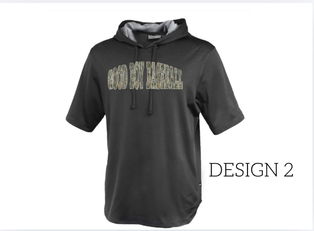 Short Sleeve Warm Up Hoodie Performance- Black 183