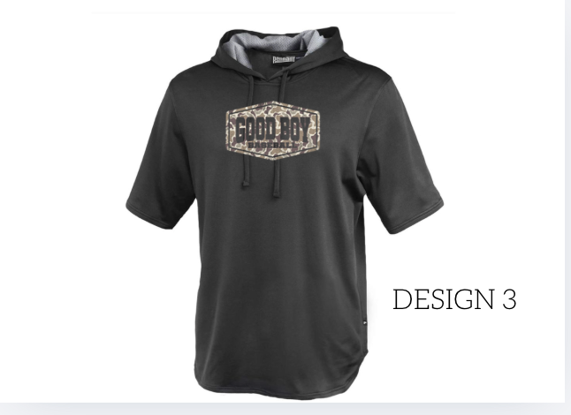 Short Sleeve Warm Up Hoodie Performance- Black 183