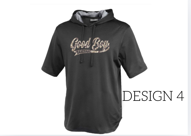 Short Sleeve Warm Up Hoodie Performance- Black 183