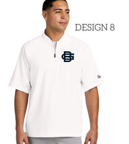 Good Boy Cage Jacket 1/2 Zip- WHITE  New Era NEA600