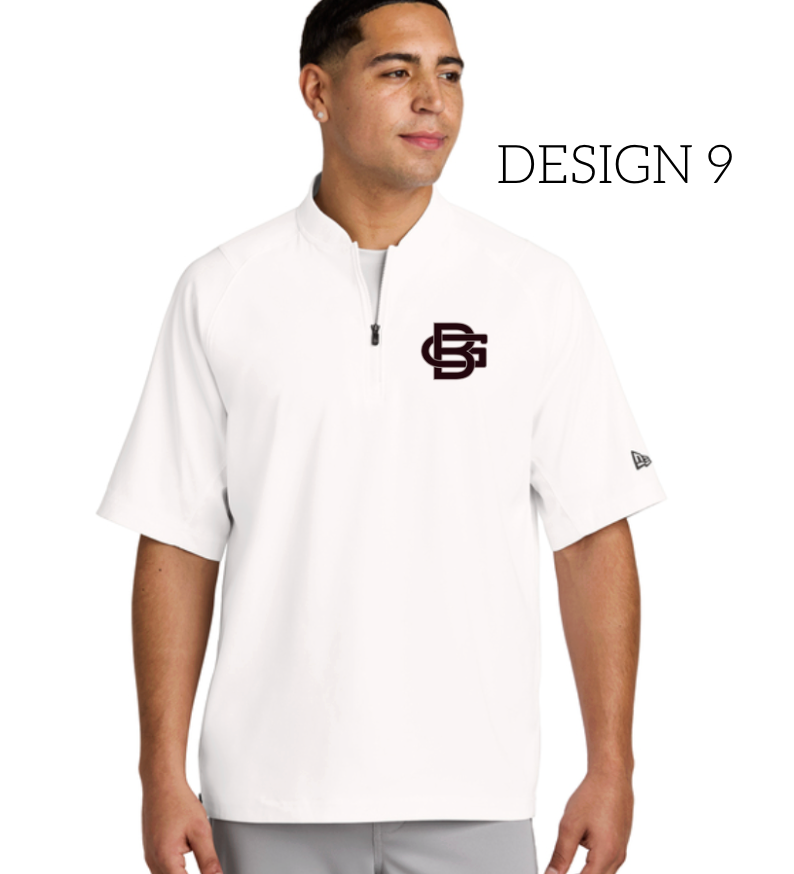 Good Boy Cage Jacket 1/2 Zip- WHITE  New Era NEA600