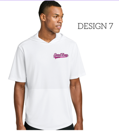 Good Boy Baseball White ST445 New Sport-Tek® Club Short Sleeve Hoodie