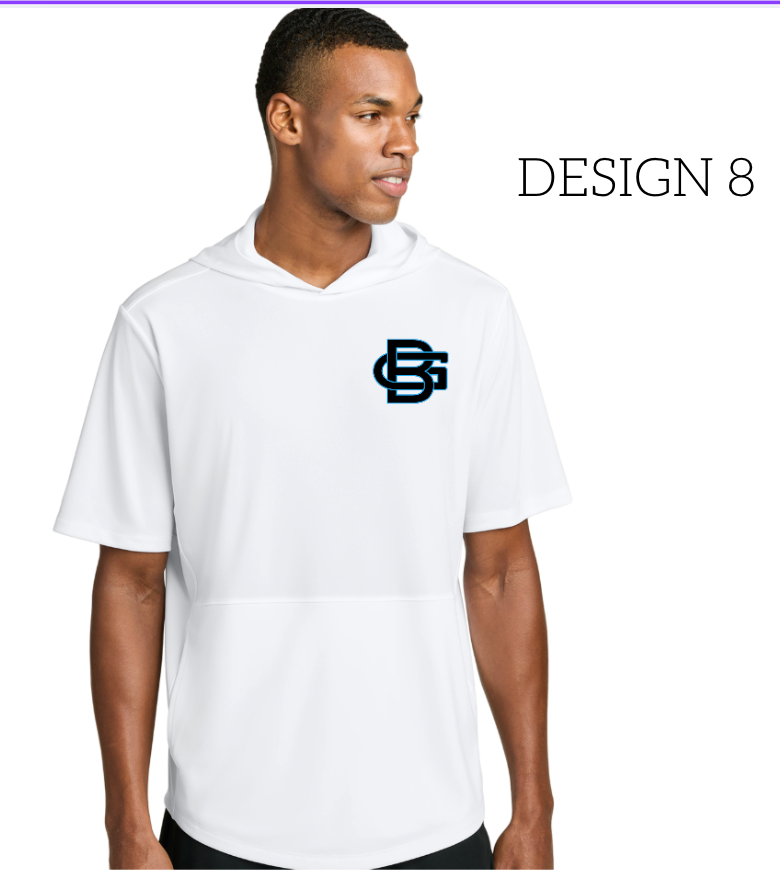 Good Boy Baseball White ST445 New Sport-Tek® Club Short Sleeve Hoodie