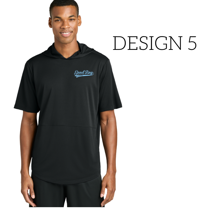 Good Boy Baseball Black ST445 New Sport-Tek® Club Short Sleeve Hoodie