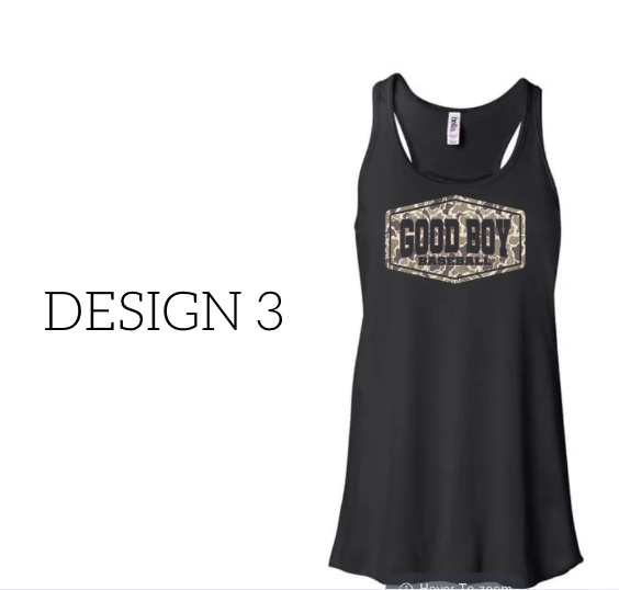 Womens Good Boy Black Tank 8800
