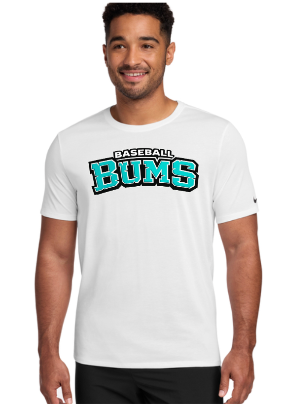 BUMS  Nike Dri-FIT Cotton/Poly Tee BUM COCONUT IN TEAL
