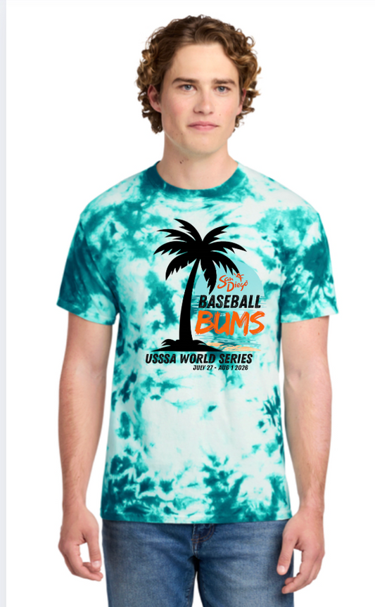 (YOUTH/ADULT) Tie Dye Bums World Series PC145 Port & Co™ Crystal Tie-Dye Tee