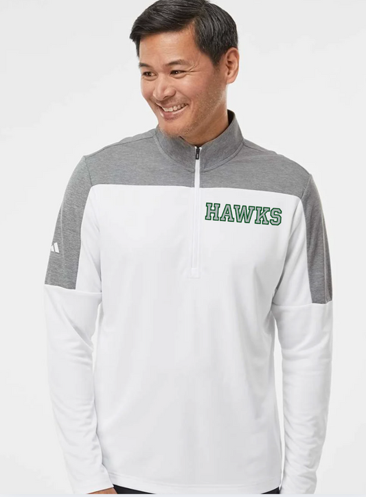Adidas Colorblocked Quarter-Zip Pullover - A552
