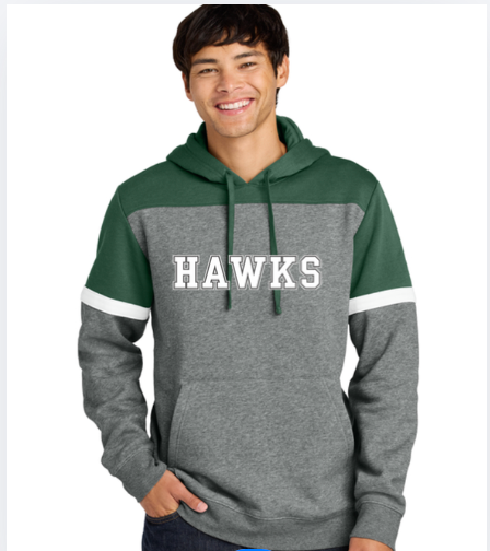 HAWKS STF205 Sport-Tek Fleece Colorblock Hoodie
