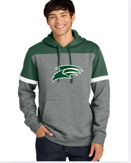 HAWKS STF205 Sport-Tek Fleece Colorblock Hoodie