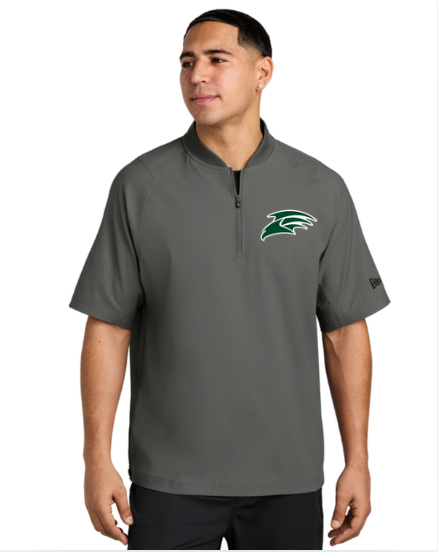 HAWKS NEA600  New Era® Cage Short Sleeve 1/4-Zip Jacket