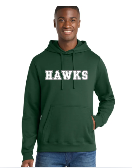 HAWKS Unisex Softstyle® Gildan Sweatshirt - SF500 FOREST GREEN