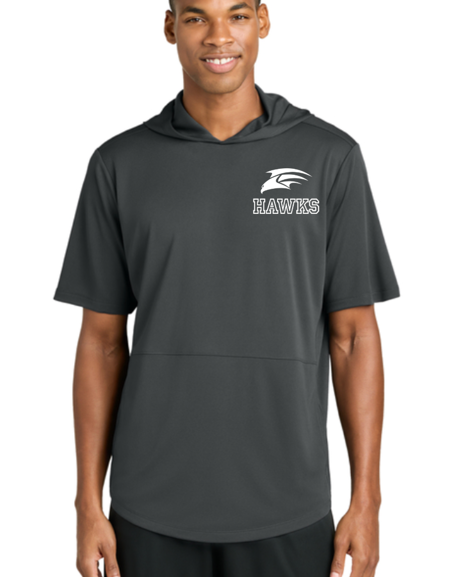 HAWKS ST445 Sport-Tek® Club Short Sleeve Hoodie