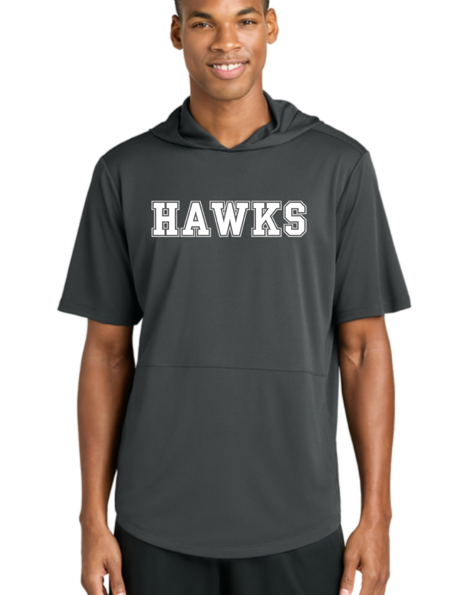 HAWKS ST445 Sport-Tek® Club Short Sleeve Hoodie