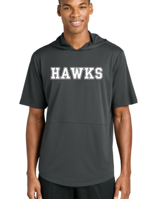 HAWKS ST445 Sport-Tek® Club Short Sleeve Hoodie