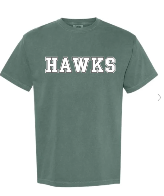 HAWKS Comfort Colors Unisex Garment-Dyed Heavyweight T-Shirt - 1717