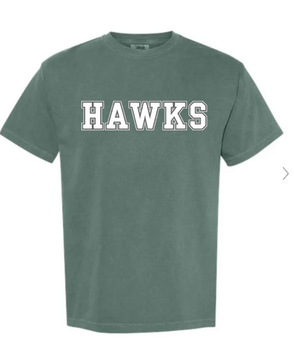 HAWKS Comfort Colors Unisex Garment-Dyed Heavyweight T-Shirt - 1717