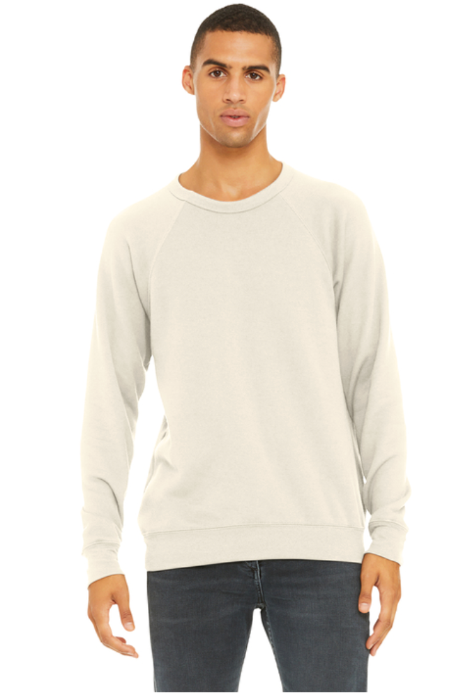 YMCA STAFF: BC3901 BELLA+CANVAS® Unisex Sponge Fleece Raglan Sweatshirt