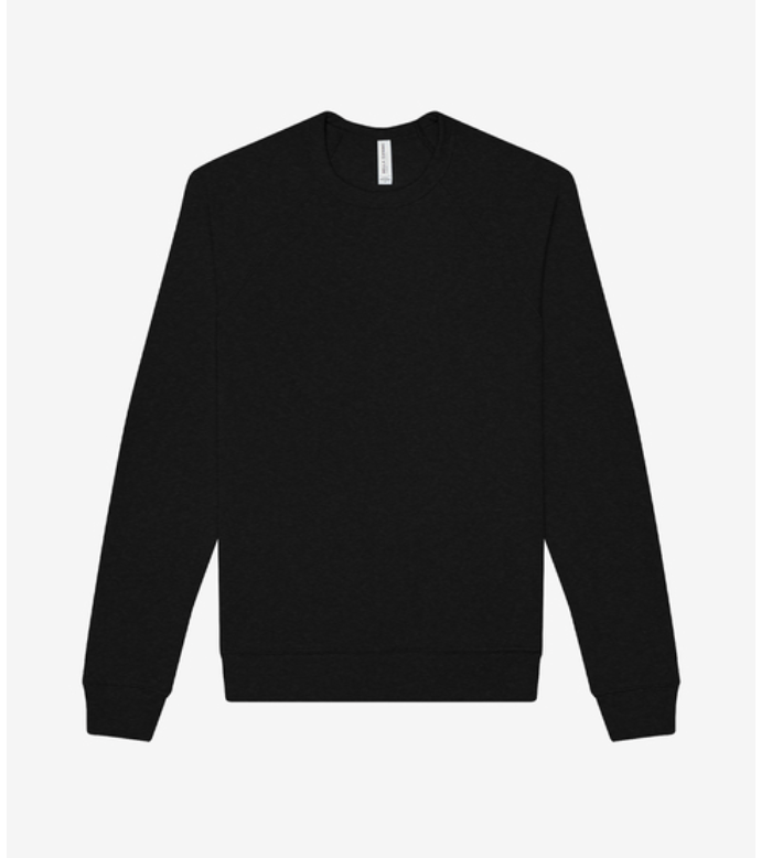 YMCA STAFF: BC3901 BELLA+CANVAS® Unisex Sponge Fleece Raglan Sweatshirt