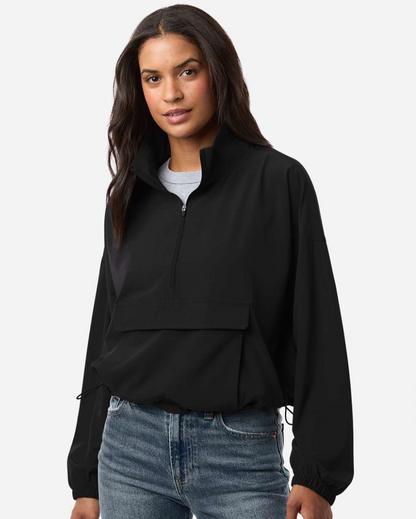 Women's Stretch Woven Quarter-Zip Pullover - BW5204 STAFF