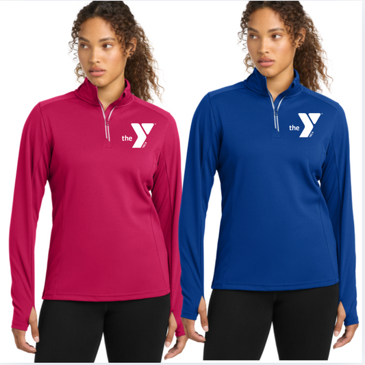 LST860 Sport-Tek® Women's Sport-Wick® Textured 1/4-Zip Pullover