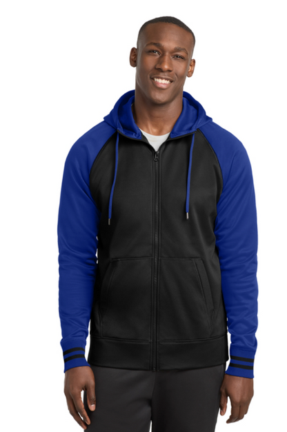 ST236 Sport-Tek® Sport-Wick® Varsity Fleece Full-Zip Hooded Jacket